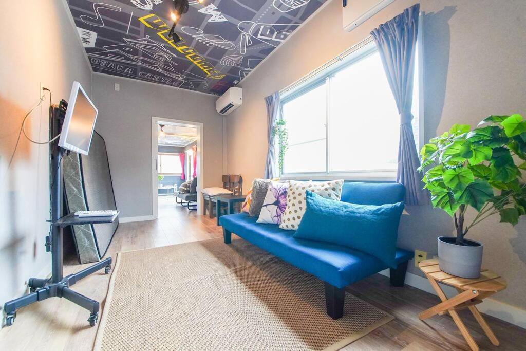 Sanacion Namba 難波千日前の5Ldk120平米 駅徒歩2分 広々バルコニーでバーベキューも可能 Apartment Осака Екстериор снимка
